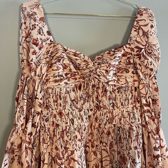 AMUR Filipa Floral Silk Midi Dress | SZ 6 - Picture 15 of 16